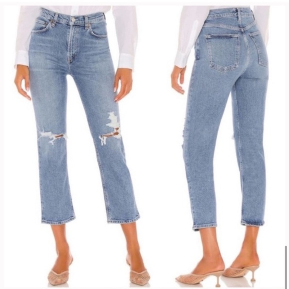 AGOLDE Wilder Mid Rise Straight in Whiplash 
Size 29